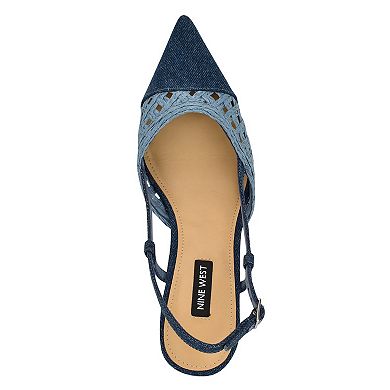 Nine West Railen Women's Pointy Toe Slingback Dress Pumps