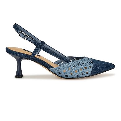 Nine West Railen Women's Pointy Toe Slingback Dress Pumps