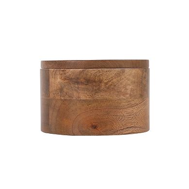 Everyday Decor Mango Wood Sunflower Box Table Decor