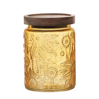 Everyday Decor Debossed Glass Storage Container