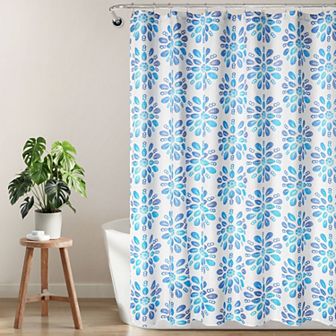 Awesome Home Boho Floral Texture Shower Curtain