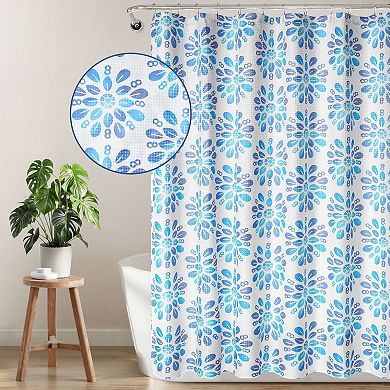 Awesome Home Boho Floral Texture Shower Curtain