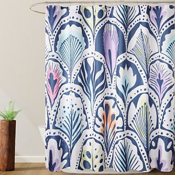 Awesome Home Boho Feathers Texture Shower Curtain