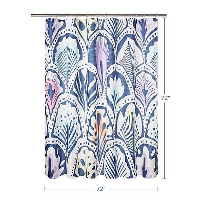 Awesome Home Boho Feathers Texture Shower Curtain