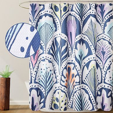 Awesome Home Boho Feathers Texture Shower Curtain