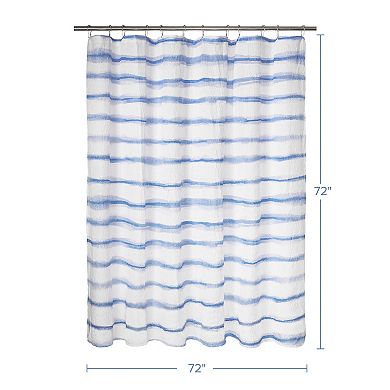 Awesome Home Wavy Striped Shower Curtain