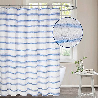 Awesome Home Wavy Striped Shower Curtain