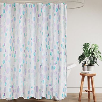 Awesome Home Painter Dots Textured Shower Curtain