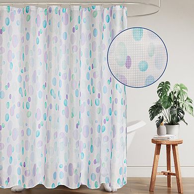 Awesome Home Painter Dots Textured Shower Curtain