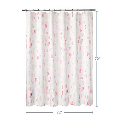 Awesome Home Bright Painter Dots Textured Shower Curtain