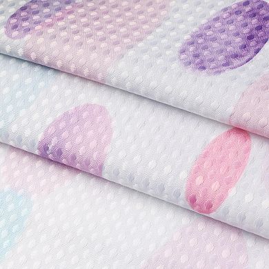 Awesome Home Purple Painter Dots Textured Shower Curtain