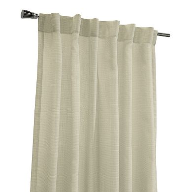 Light Filtering Dual Header Weave Blends With Any Decor Curtain Panel