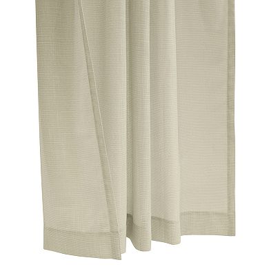 Light Filtering Dual Header Weave Blends With Any Decor Curtain Panel