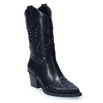 SO® Rivver Studded Women's Western Ankle Boots