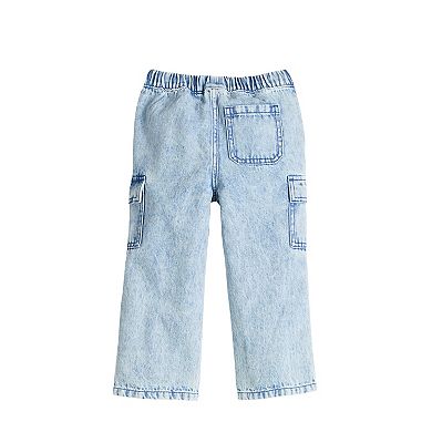 Toddler Jumping Beans® Relaxed Pull-On Cargo Denim Pants