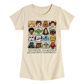 Girls 7-16 Star Wars Character Grid Tee