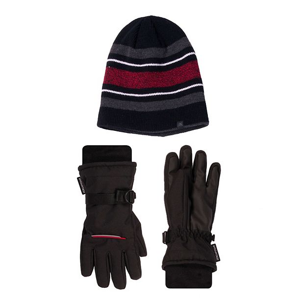 Boys ZeroXposur Summit Winter Gloves & Reversible Beanie Set