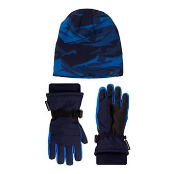 Boys ZeroXposur Ridge Camo Gloves & Reversible Beanie Set