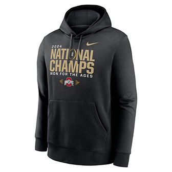 Men's Nike Black Ohio State Buckeyes College Football Playoff 2024 National Champions Locker Room Pullover Hoodie