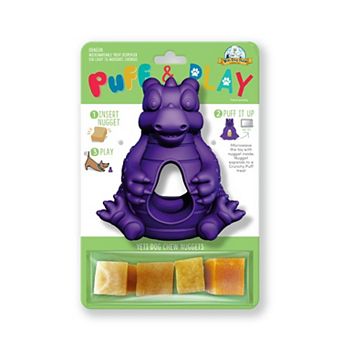 Dragon Puff & Play Dog Toy Interactive Nuggets Treat Dispenser - Light To Heavy Moderate Chewers