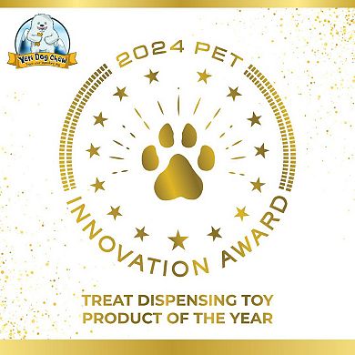 Yak Puff & Play Dog Toy Interactive Nuggets Treat Dispenser - Light To Light Moderate Chewers