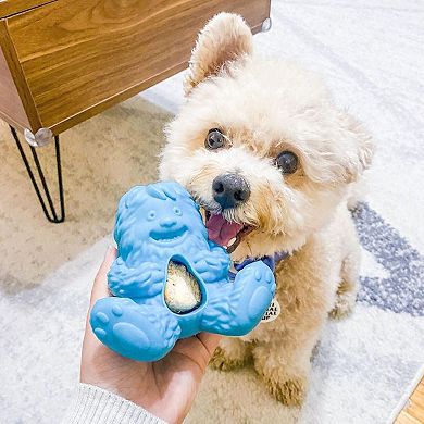 Yak Puff & Play Dog Toy Interactive Nuggets Treat Dispenser - Light To Light Moderate Chewers