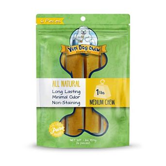 Yeti Dog Chew Natural Yak Cheese Chew 1lb Medium 6 ct