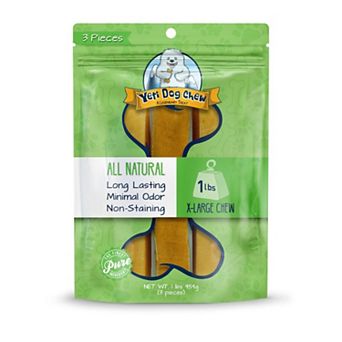 Yeti Dog Chew Natural Yak Cheese Chew 1lb X-Large 3 ct