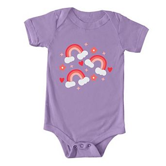 Valentine Rainbow Baby Bodysuit