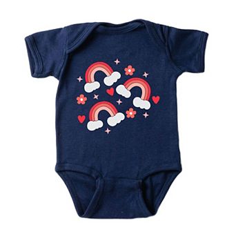 Valentine Rainbow Baby Bodysuit