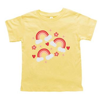 Valentine Rainbow Toddler Short Sleeve Graphic Tee