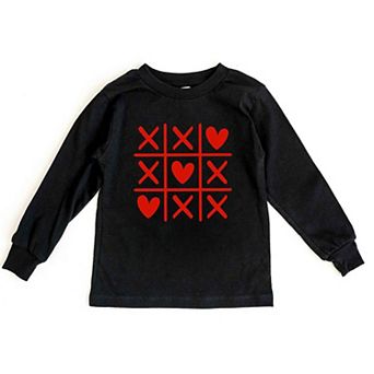 Tic Tac Heart Youth Long Sleeve Graphic Tee