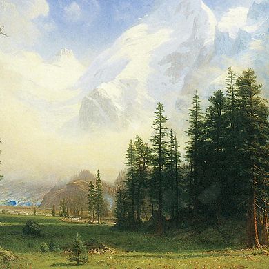 Mountain Landscape, 1895: Canvas Replica Painting: Grande