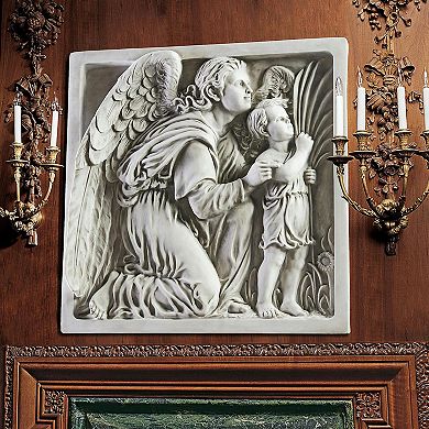 Guiding Angel Sculptural Wall Frieze