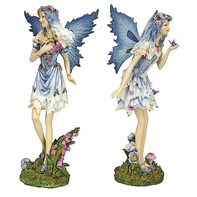 Poppy and Meadow the Windforest Fairies Statue Collection: Set of Two