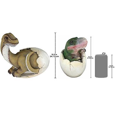 Baby Dinosaur Egg Hatchling Statues