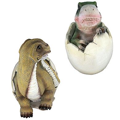 Baby Dinosaur Egg Hatchling Statues