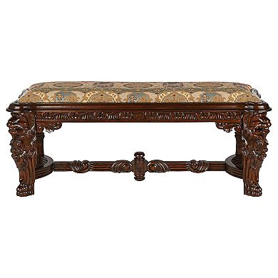 Lord Raffles Grande Hall Lion Leg Bench