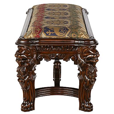 Lord Raffles Grande Hall Lion Leg Bench
