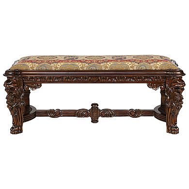 Lord Raffles Grande Hall Lion Leg Bench