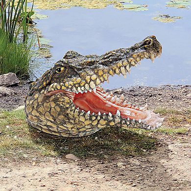 Chomper's Gonna Get You Crocodile Statue: Set of Two