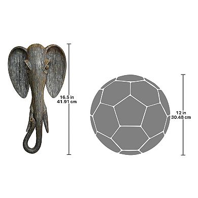 Animal Masks of the Savannah Wall Sculptures Elephant