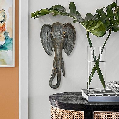 Animal Masks of the Savannah Wall Sculptures Elephant