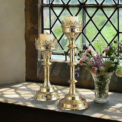 Chartres Cathedral Gothic Candlestick: Estate