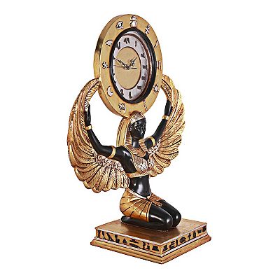 Egyptian Goddess Grand-Scale Clock Statue