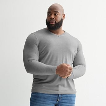 Big & Tall Apt. 9® Merino Blend V-Neck Sweater