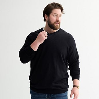 Big & Tall Apt. 9® Merino Blend V-Neck Sweater