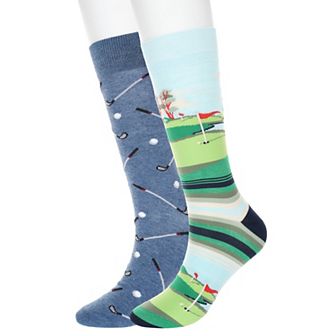 Men's Twisted Toes 2-Pack Fun Novelty Socks