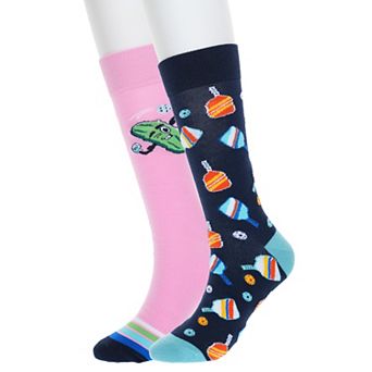 Men's Twisted Toes 2-Pack Sports Novelty Socks