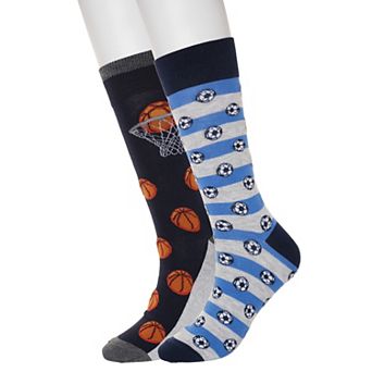 Men's Twisted Toes 2-Pack Sports Novelty Socks